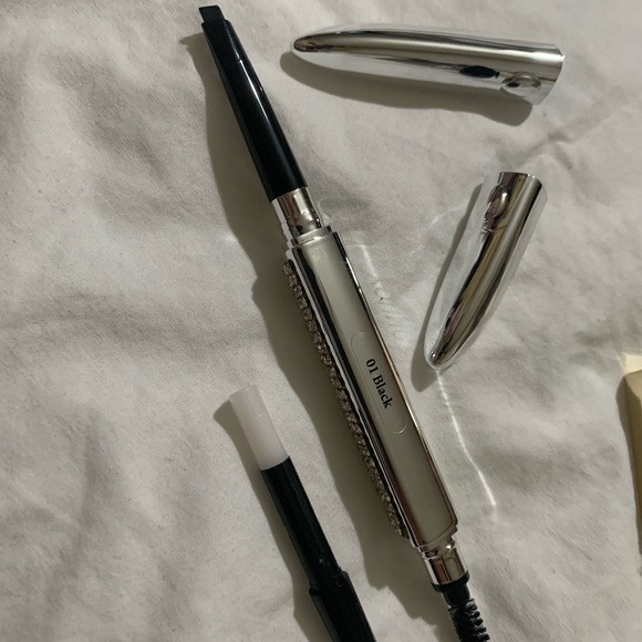 Rhinestone Diamond Silver and Gold Eyeshadow, Eyebrow Pencil and 2 Lipsticks NIB - Picture 16 of 16